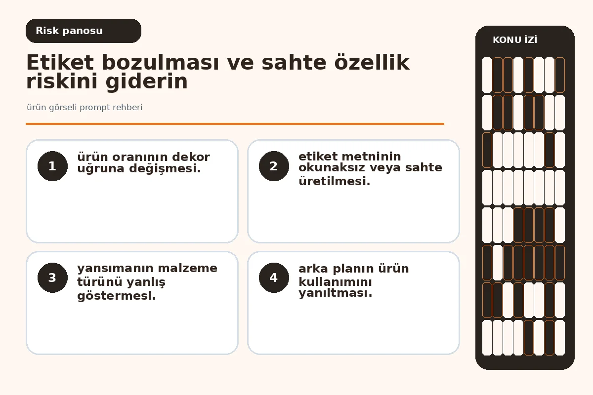 bozuk etiket ve değişmiş ürün oranını gösteren kalite incelemesi.
